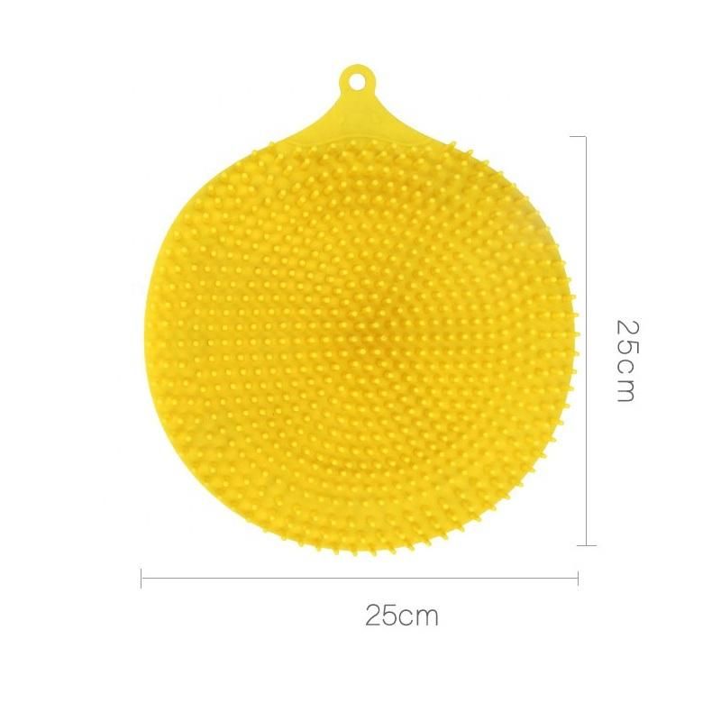 Non-Slip Easy Clean Silicone Cat Litter Mat Trapping Pad with Suction Cup Waterproof Cat Sand Mat