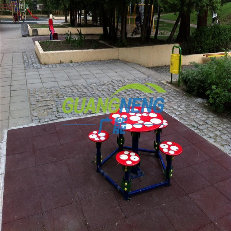 Square Rubber Tile Colorful Rubber Paver Playground Rubber Flooring