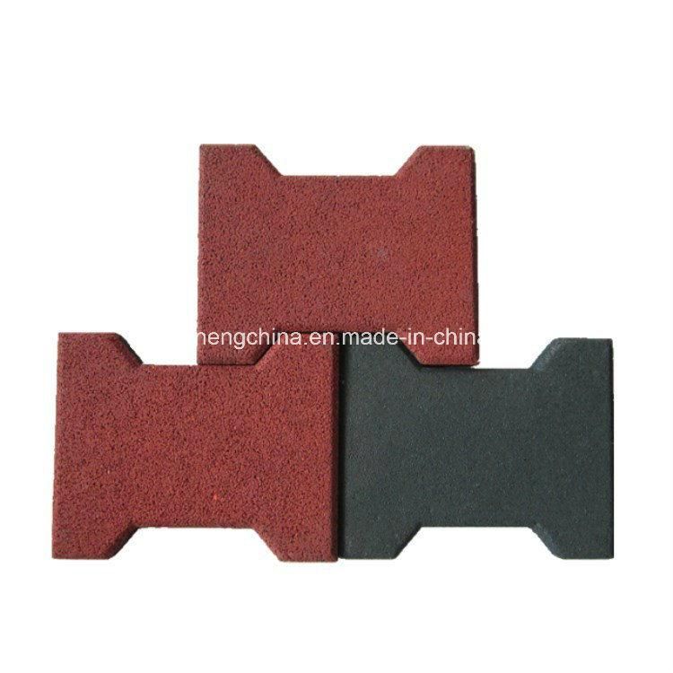 Colorful Playground Rubber Tile, Kindergarten Play Area Rubber Tile, 200*160*23mm