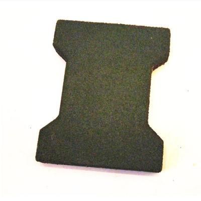 Anti Slip Outdoor Walkway Path Dog Bone Rubber Tiles 160mm*200mm