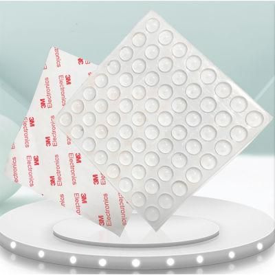 18 X 10 mm Rounded Self Adhesive Silicone Rubber Bumper Pads Anti Slip Bumpons