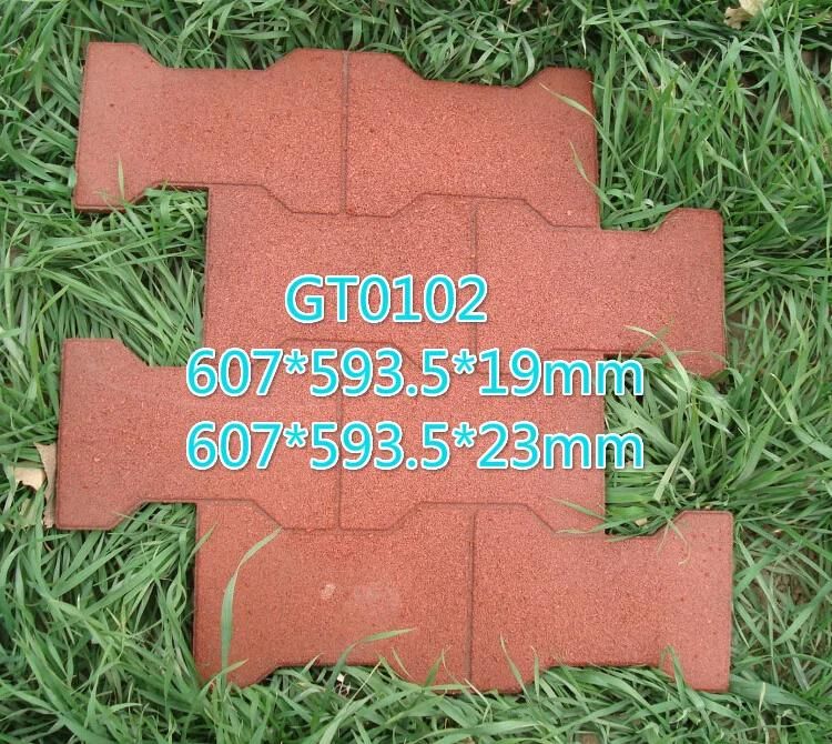 Qingdao SBR Grains Outdoor Rubber Floor Tile Recycle Rubber Tile