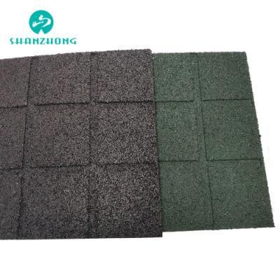 Comfortable and Elastic Gym Area Rubber Floor Tile Drainage Wear -Resistant Insulation Rubber Mat