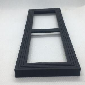 01 Black Single-Sided Non-Slip Whetstone Silicone Base 180*60 Square Non-Slip Silicone Pad Rubber Bearing Manufacturer