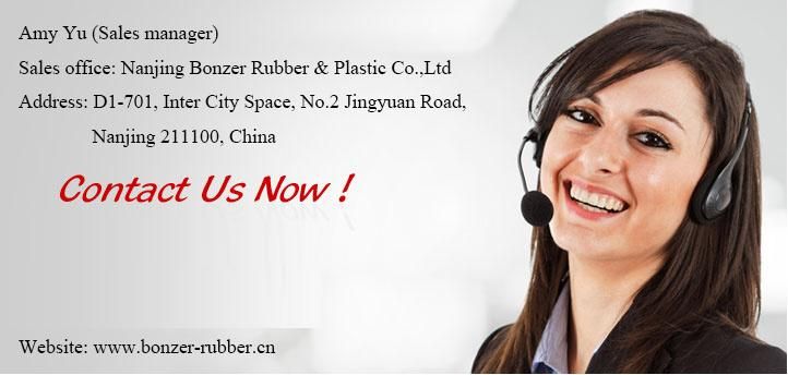 High Temperature Resistant Transparent Anti-Slip Rubber Sheet with Custom Size and Color