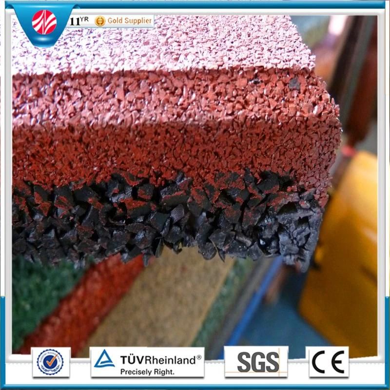 Recycled Kindergarten Rubber Mat Wearing-Resistant Rubber Mat Colorful Rubber Paver