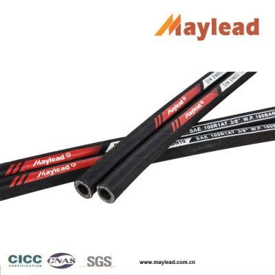 3/8&quot; High Pressure Steel Wire Braided Rubber Hose En853 SAE100r1at
