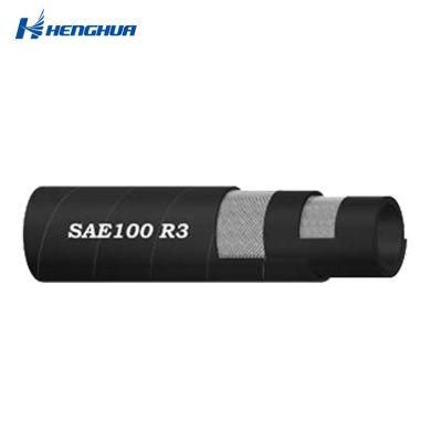 SAE 100 R3 Industrial High Pressure Textile Reinforced Hydraulic Rubber Hose with Easy to Operate