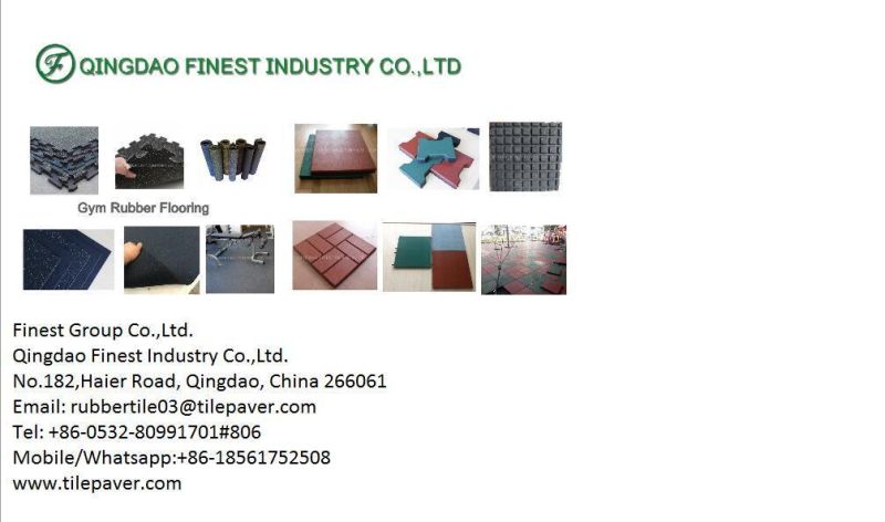 Colorful EPDM Interlocking Rubber Flooring Mat Rubber Tile for Gym