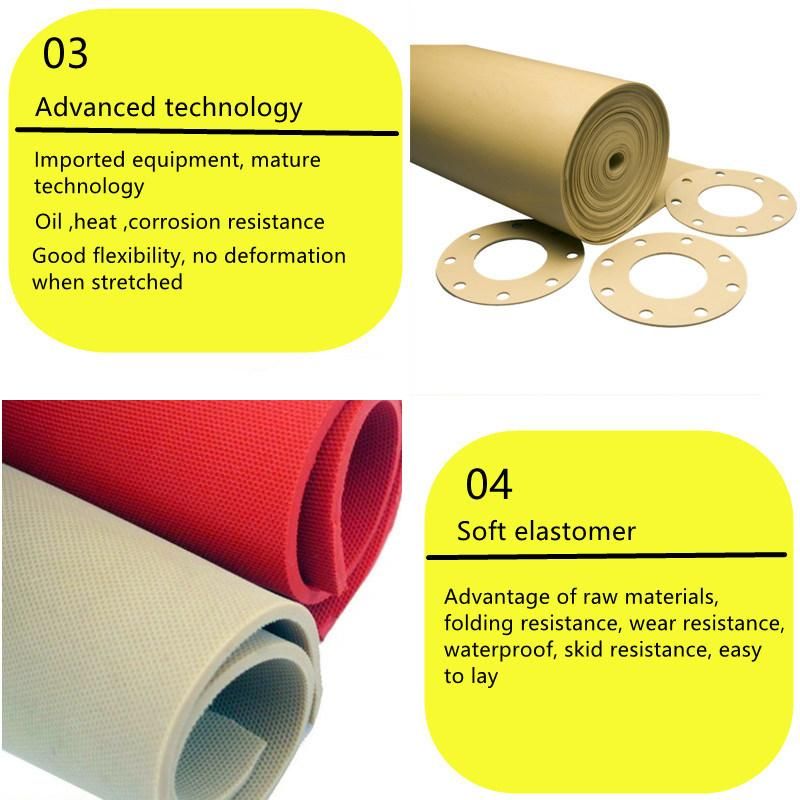 Oil Resistance 1.2g/cm3 NR Rubber Sheet 1mm-50mm Natural Rubber Matting