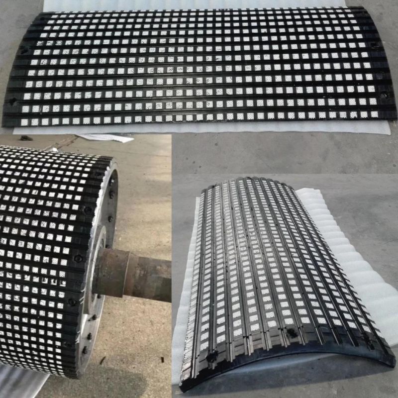 Ceramic Lagging Conveyor Pulleys Pulley Lagging Rubber Ceramic Polyurethane Coating Roller