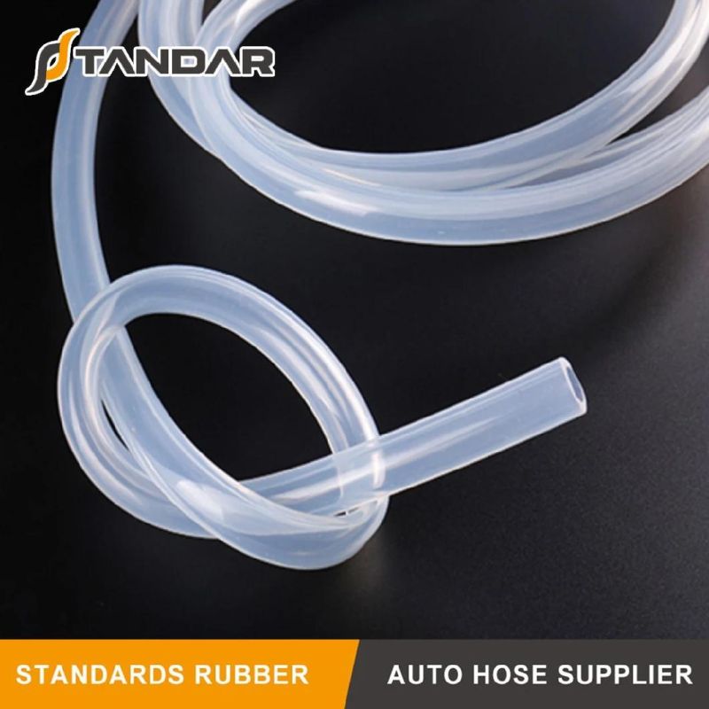 FDA Food Grade High Temp Soft Thin Wall Platinum Cured Clear Silicone Rubber Tubing