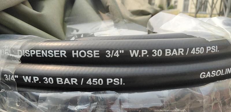 3/4" Inch Flexible Softwall Gasoline Resistant Fuel Dispensing Pump Hose in Rolls