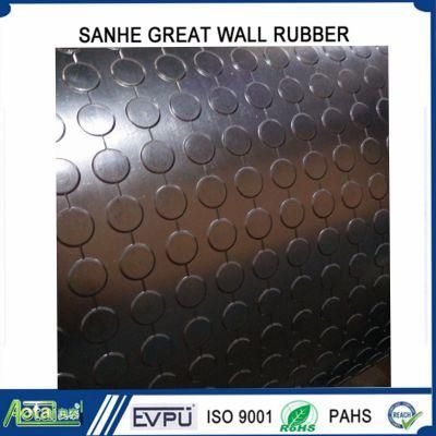PAHs Certificate for Anti-Slip Round Button Floor Rubber Floor Mat