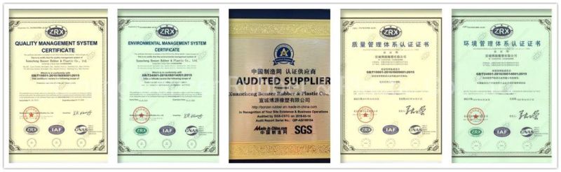 Flooring American Ribbed Anti-Slip Rubber Mat Roll