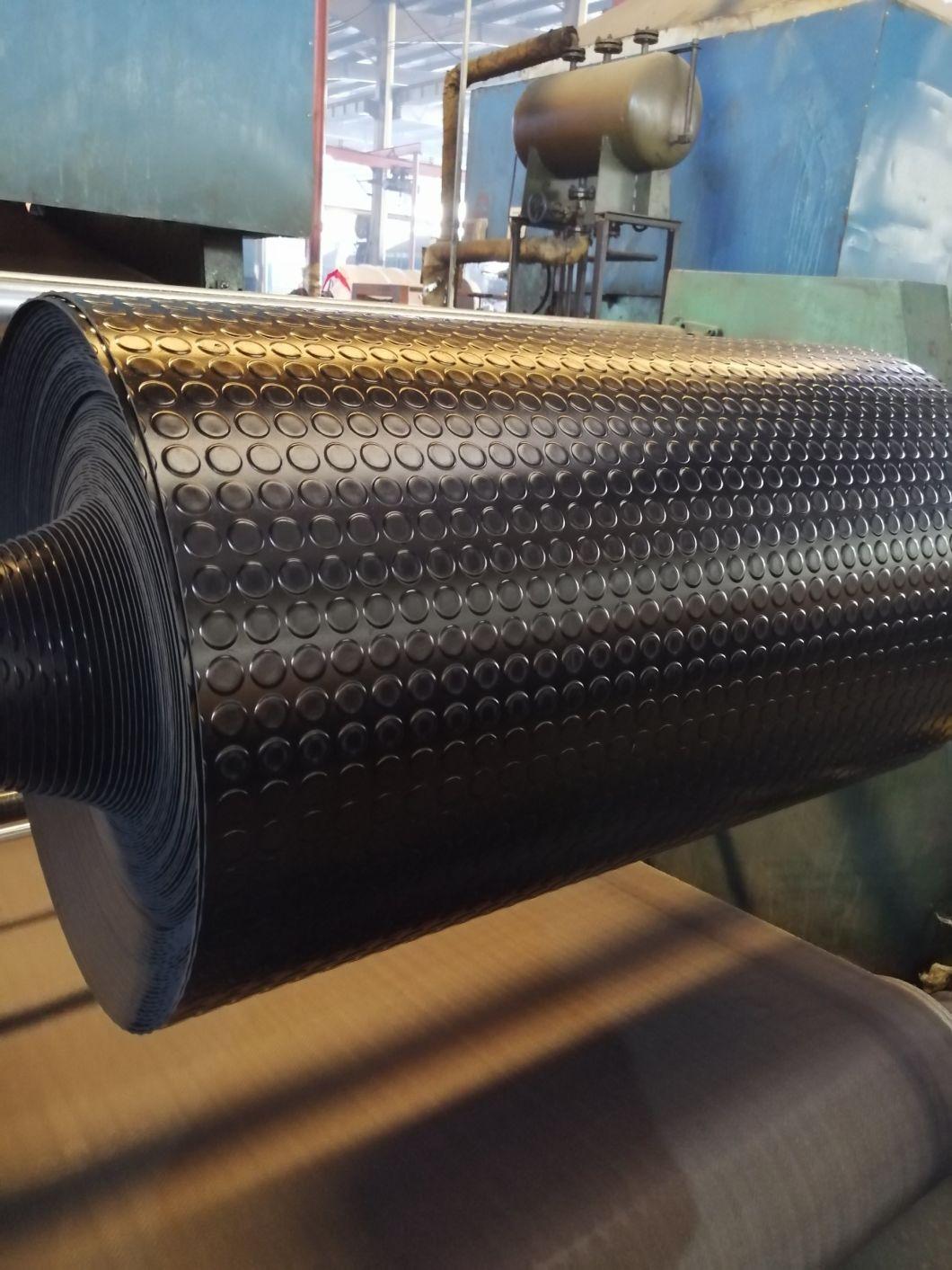 Black DOT Round Anti-Slip Rubber Floor/Mat/Sheet