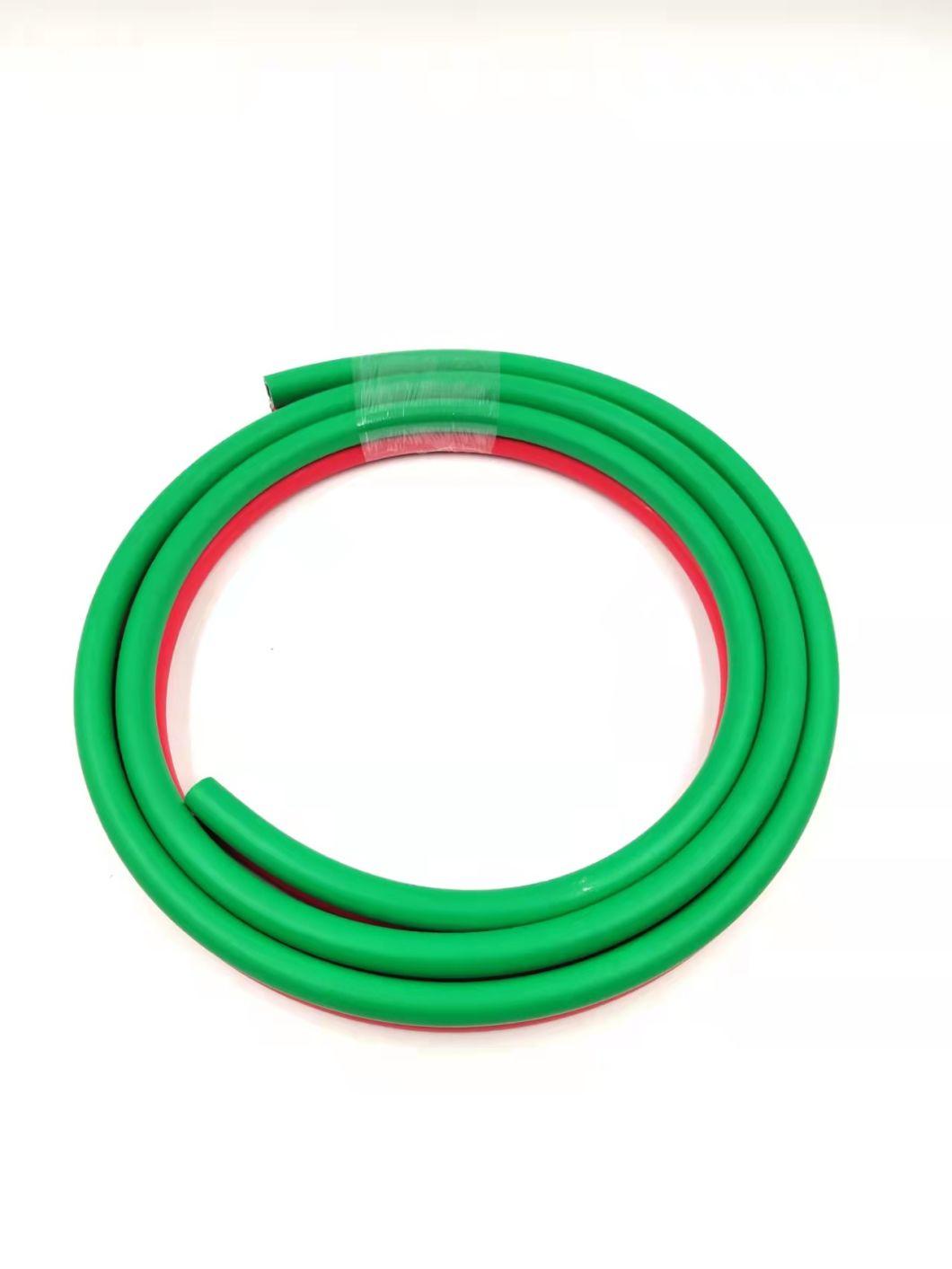 Twin Line Welding Hose, Hose Grade R, 1/4", 50 FT., Green, Red