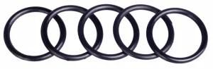 Customized Nok OEM NBR FKM Silicone HNBR EPDM Rubber Engine Seal O-Ring Black / Brown 85*105mm