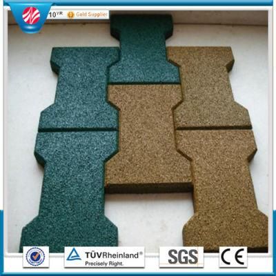 Colorful Rubber Paver/Wearing-Resistant Rubber Tile/Square Rubber Tile