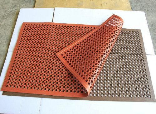 Anti Slip Rubber Mat, Drainage Rubber Mat Antibacterial Floor Mat Anti-Fatigue Mat