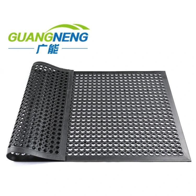 Oil Resistance Anti-Slip Floor Mat, Antibacterial Rubber Mat
