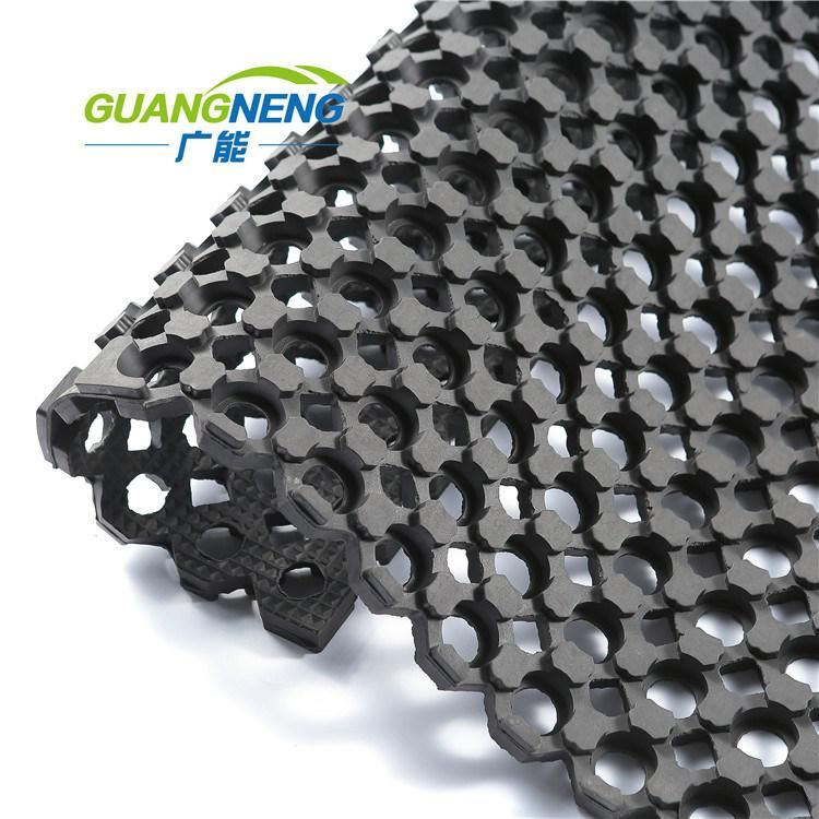Drainage Anti-Slip Rubber Ship Deck Mats, Rubber Grass Mats