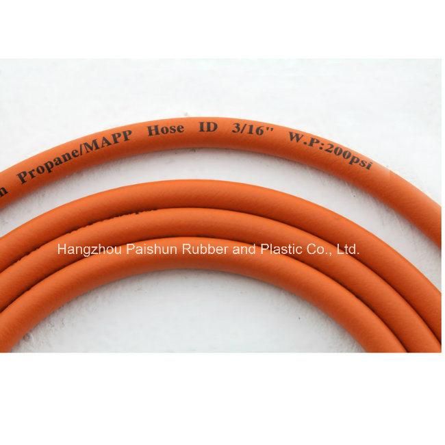 2016 Yellow Braided Household Fuel Rubber LPG Gas Transfer Hoses