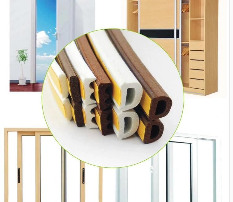 Rubber Extrusion Foam Sponge Rubber Sealing Strip for Wooden Door