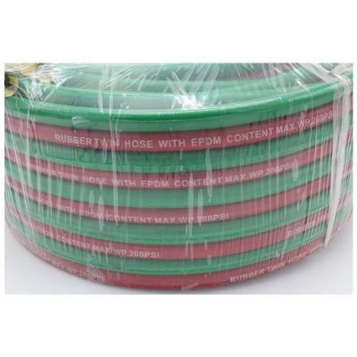 ISO3821 Certified 1/4&prime;&prime;x 50m Roll Twin Welding Hose 300 Psi