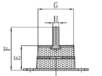 Vblr Rubber Mounting, Rubber Mount, Shock Absorber with 50-70shore a