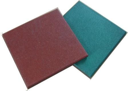 Outdoor Safety Rubber Tile Paver, Eco-Friendly Kids Palyground Rubber Mat