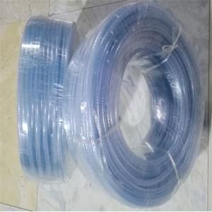 Bluish Clear Fiber Nylon Braided / PVC Reinforced Hose