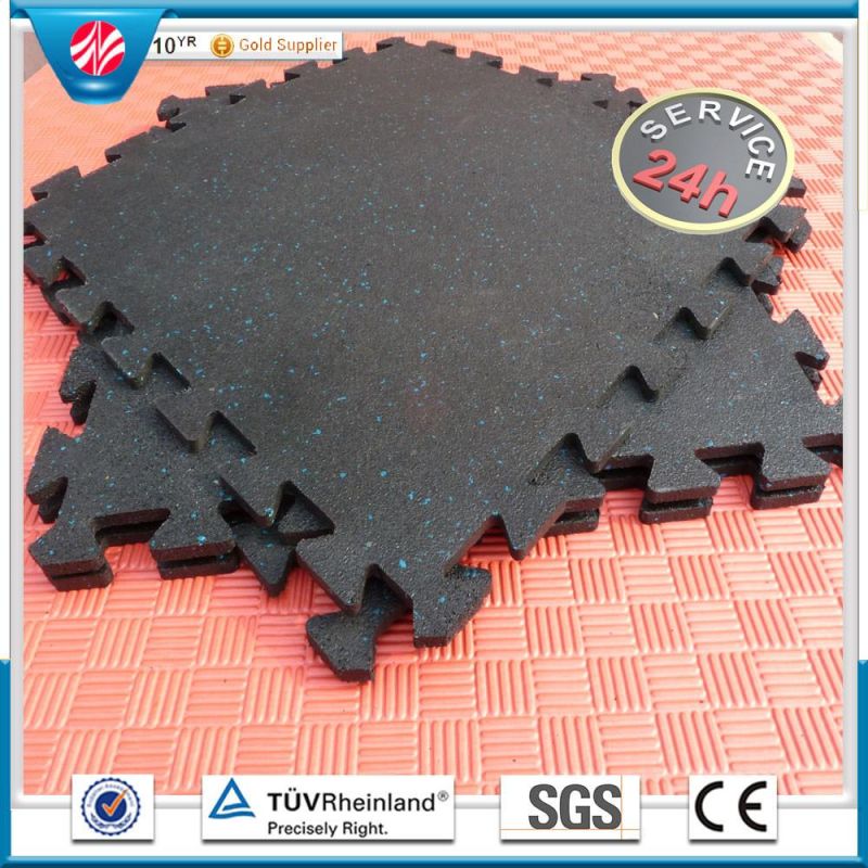 Park Interlocking Rubber Flooring Mat/Rubber Gym Floor Mat