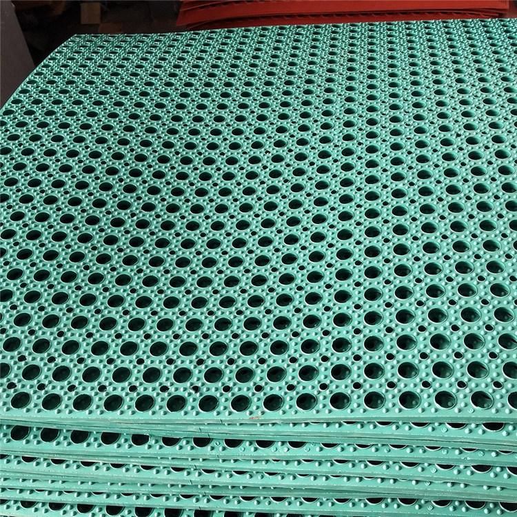 Anti-Fatigue Rubber Mat with Hole Anti Slip Boat Rubber Flooring Mat