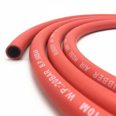 High Pressure Aging Resistant Fiber Braided Red Rubber Air Hose