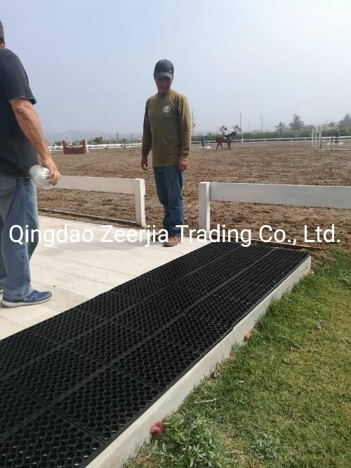 Workshop Workstation Floor Matting Safety Anti Slip Oil Drainage Mat Rubber