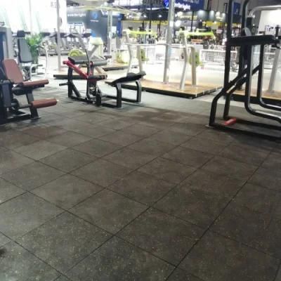 5% Discount Rubber Gym Floor Black Mat No Stain