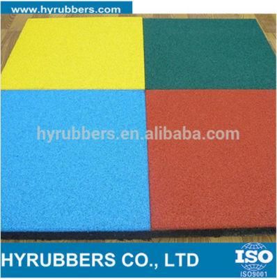 Square Colores Rubber Flooring Tiles for Playground