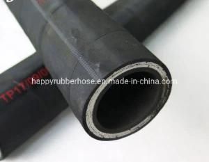 Four Steel Wire Spiralled Hydraulic Rubber Pipe 4sp