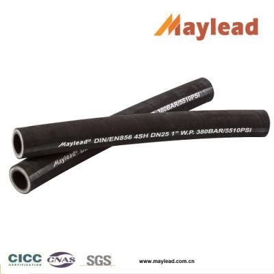 1604sp High Pressure Steel Wire Spiral Rubber Hose Air Hose En856 4sp 5/8inch