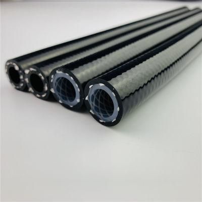 Braided Hoses Odorless Black Double Braid Reinforced Silicone Tubing