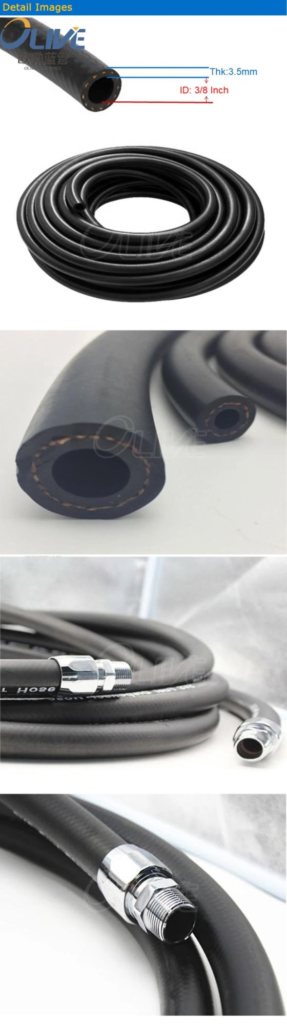 DIN 73379 Rubber Braided Diesel Fuel Dispenser Pump Hose
