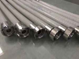 Food Grade Pharmaceutical Chemical High Temperature Braided Pharm Way Silik Way Flexible Hose Pipe