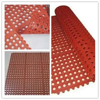 Hy 7004 Interlock Rubber Mat for Kitchen, Hotel