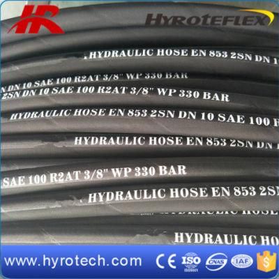 Rubber Hose 2 Steels Braid Reinforced Hydraulic Hose SAE 100r2at/DIN En853 2sn