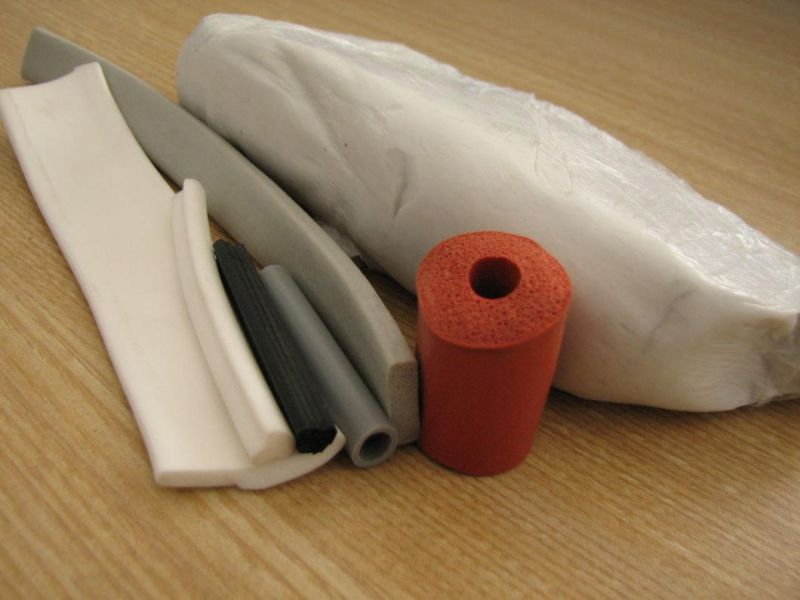Silicone Sponge Extrusion, Silicone Sponge Profil, Silicone Sponge Cord with Close Cell