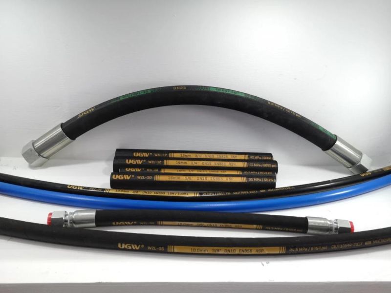 En856 4sp Steel Wire Spiral Hose Exceed SAE Standard High Pressure Msha Rubber Pipe
