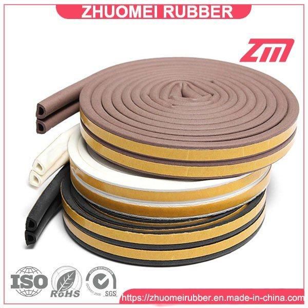 D/P/E Type Adhesive EPDM Rubber Gasket Sealing Profile