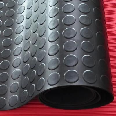Factory Rubber Product Round Button Rubber Flooring Mat