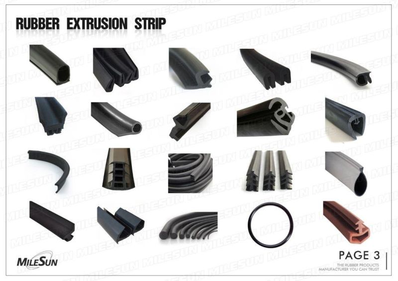 OEM Customization Rubber Extrusion Co-Extruded Sponge EPDM